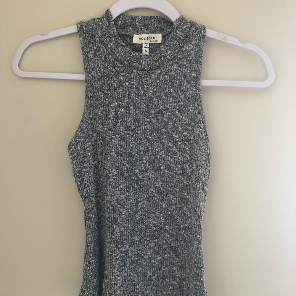 Mock neck tank